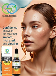 Global Grooms Professional Face Serum Natural & Clean Beauty: