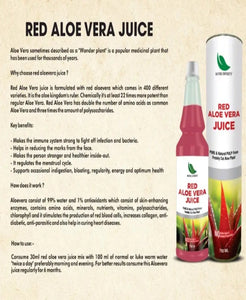 Red  Aloe Vera Juice – Pure Wellness in Every Sip