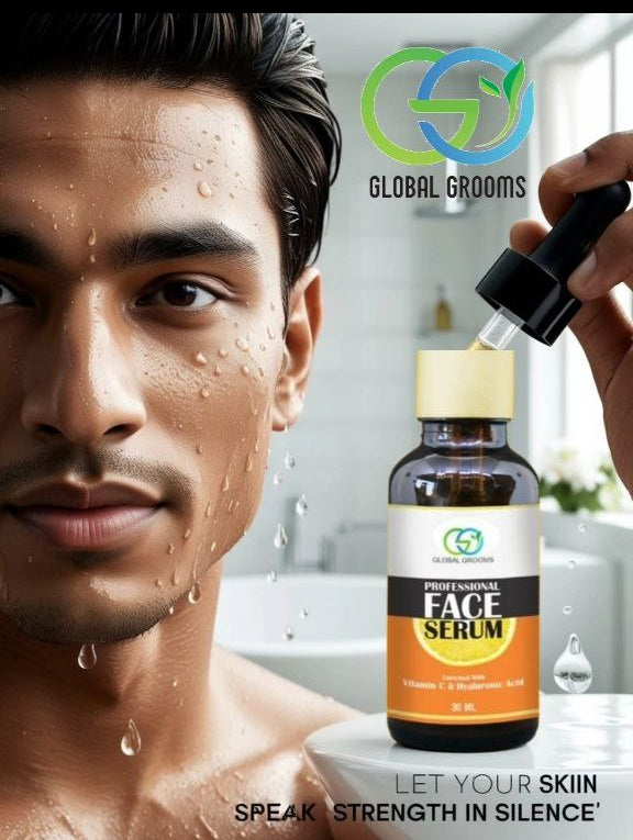 Global Grooms Professional Face Serum Natural & Clean Beauty: